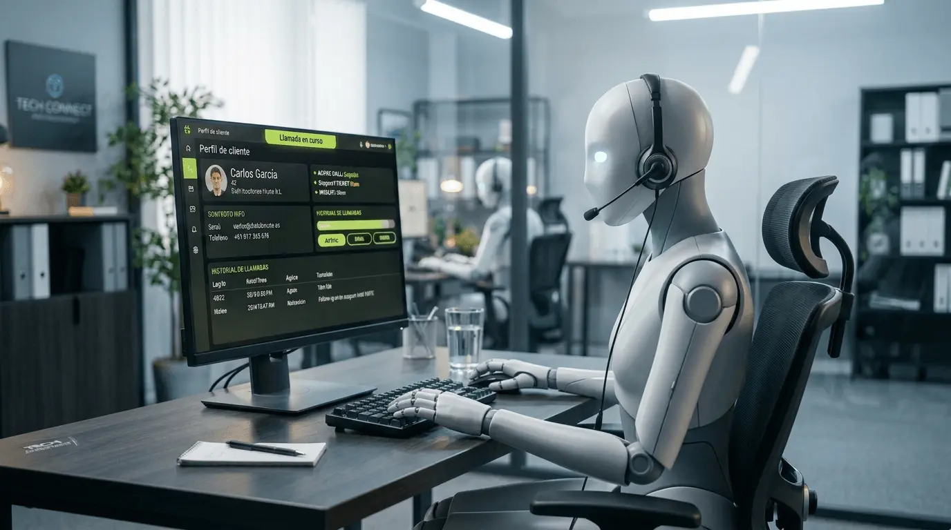 Sistema de agentes de inteligencia artificial para atención telefónica automatizada